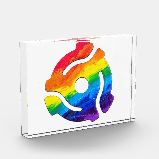 SlipperyJoe's 45-RPM-Plattenadaptervibran Fotoblock (Links)