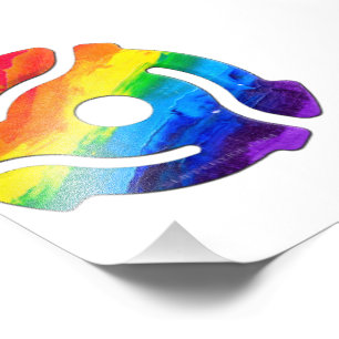 SlipperyJoe's 45-RPM-Plattenadaptervibran Fotodruck