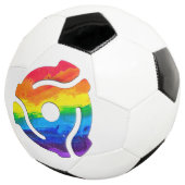 SlipperyJoe's 45-RPM-Plattenadaptervibran Fußball (Dreiviertel)