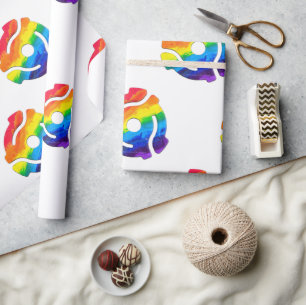 SlipperyJoe's 45-RPM-Plattenadaptervibran Geschenkpapier