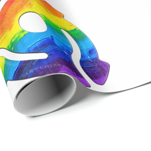 SlipperyJoe's 45-RPM-Plattenadaptervibran Geschenkpapier (Rolleneckpunkt)