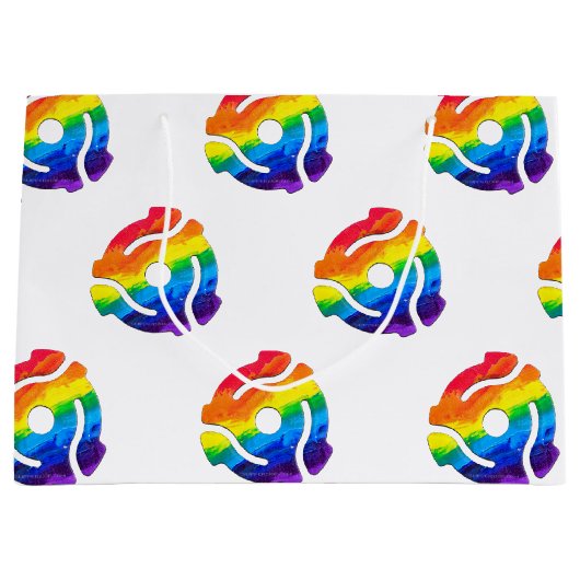 SlipperyJoe's 45-RPM-Plattenadaptervibran Große Geschenktüte (Vorderseite)