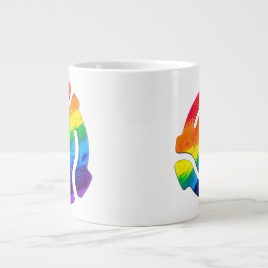 SlipperyJoe's 45-RPM-Plattenadaptervibran Jumbo-Tasse (Vorderseite)