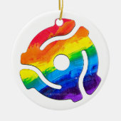 SlipperyJoe's 45-RPM-Plattenadaptervibran Keramik Ornament (Vorne)