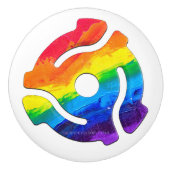 SlipperyJoe's 45-RPM-Plattenadaptervibran Keramikknauf (Vorderseite)