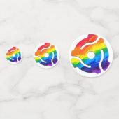 SlipperyJoe's 45-RPM-Plattenadaptervibran Konfetti (Rückseiten)