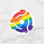 SlipperyJoe's 45-RPM-Plattenadaptervibran Konfetti (Klein Vorderseite)