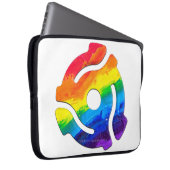 SlipperyJoe's 45-RPM-Plattenadaptervibran Laptopschutzhülle (Vorne Rechts)