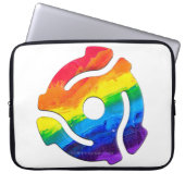 SlipperyJoe's 45-RPM-Plattenadaptervibran Laptopschutzhülle (Vorderseite)