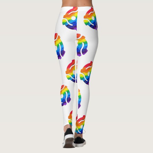 SlipperyJoe's 45-RPM-Plattenadaptervibran Leggings (Rückseite)