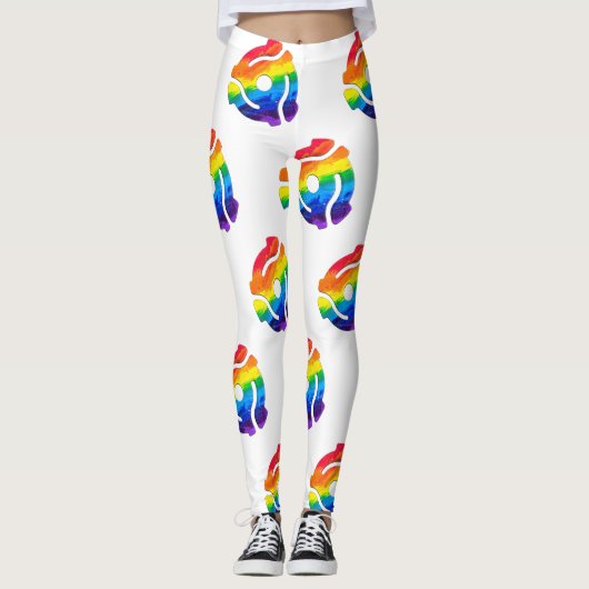 SlipperyJoe's 45-RPM-Plattenadaptervibran Leggings (Vorderseite)