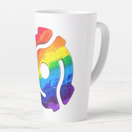 SlipperyJoe's 45-RPM-Plattenadaptervibran Milchtasse (Rechte Ecke)