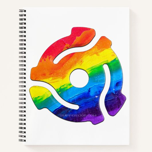 SlipperyJoe's 45-RPM-Plattenadaptervibran Notizblock (Vorderseite)