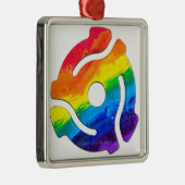 SlipperyJoe's 45-RPM-Plattenadaptervibran Ornament Aus Metall (Rechts)