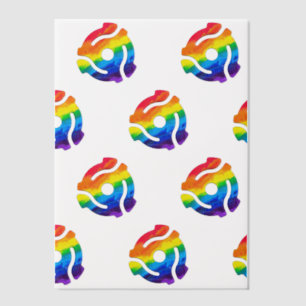 SlipperyJoe's 45-RPM-Plattenadaptervibran Pergament Einladungen