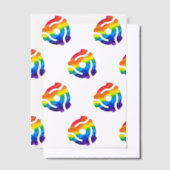 SlipperyJoe's 45-RPM-Plattenadaptervibran Pergament Einladungen (Versetzt)