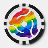 SlipperyJoe's 45-RPM-Plattenadaptervibran Pokerchips (Vorderseite)