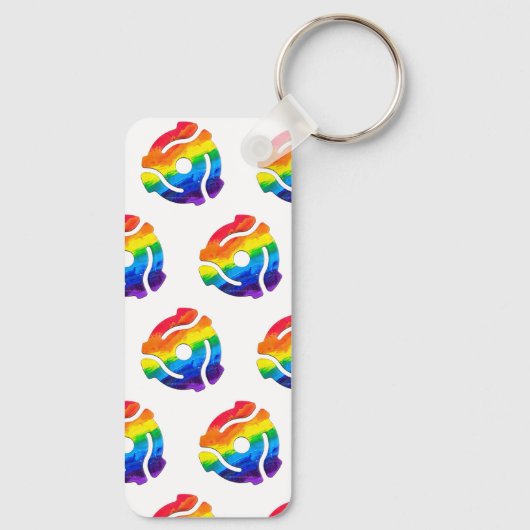 SlipperyJoe's 45-RPM-Plattenadaptervibran Schlüsselanhänger (Rückseite)