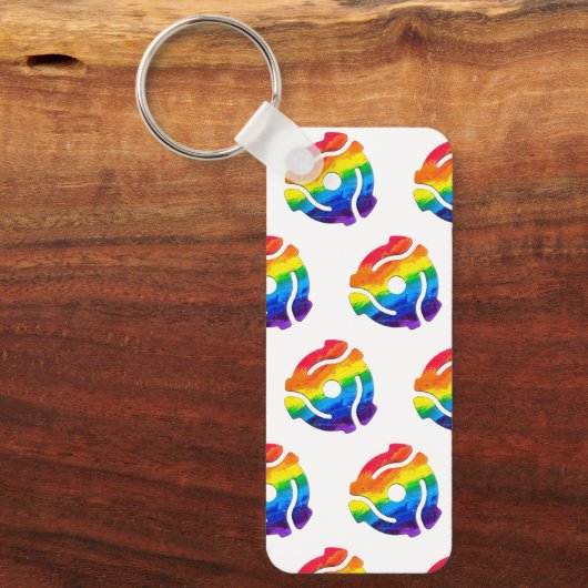 SlipperyJoe's 45-RPM-Plattenadaptervibran Schlüsselanhänger (Vorderseite)