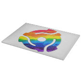 SlipperyJoe's 45-RPM-Plattenadaptervibran Schneidebrett (Ecke)