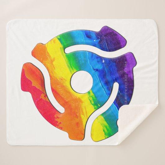 SlipperyJoe's 45-RPM-Plattenadaptervibran Sherpadecke (Vorderseite (Horizontal))