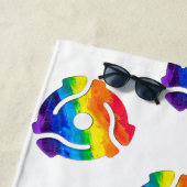 SlipperyJoe's 45-RPM-Plattenadaptervibran Strandtuch (Beispiel)