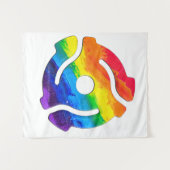 SlipperyJoe's 45-RPM-Plattenadaptervibran Wandteppich (Vorderseite (Horizontal))