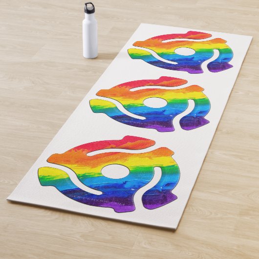 SlipperyJoe's 45-RPM-Plattenadaptervibran Yogamatte (Beispiel)