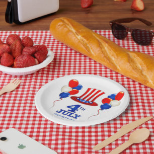 SlipperyJoe's 4. Juli Unabhängigkeitstag klassisch Pappteller