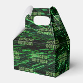 SlipperyJoe's 69 Binärkode, dynamischer grüner Com Geschenkschachtel (Rückseite)