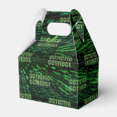 SlipperyJoe's 69 Binärkode, dynamischer grüner Com Geschenkschachtel (Vorderseite)