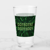 SlipperyJoe's 69 Binärkode, dynamischer grüner Com Glas (Vorderseite)