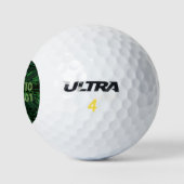 SlipperyJoe's 69 Binärkode, dynamischer grüner Com Golfball (Logo)