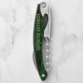 SlipperyJoe's 69 Binärkode, dynamischer grüner Com Kellnermesser (Rückseite)