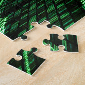 SlipperyJoe's 69 Binärkode, dynamischer grüner Com Puzzle (Seite)