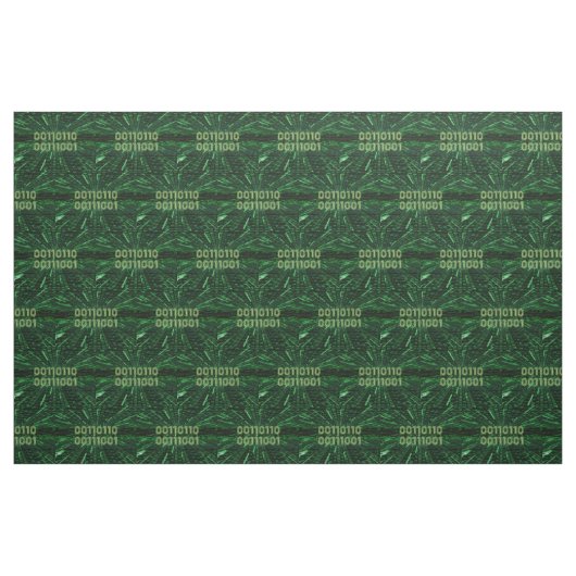 SlipperyJoe's 69 Binärkode, dynamischer grüner Com Stoff (Yard (91,4 cm))