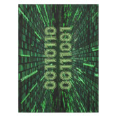 SlipperyJoe's 69 Binärkode, dynamischer grüner Com Tischdecke (Vorderseite)