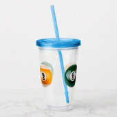 SlipperyJoe's 69 harter Billardtisch Acryltrinkbecher (Links)