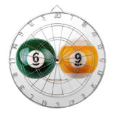 SlipperyJoe's 69 harter Billardtisch Dartscheibe (vorne)