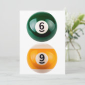 SlipperyJoe's 69 harter Billardtisch Feiertagskarte (Stehend Vorderseite)