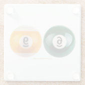 SlipperyJoe's 69 harter Billardtisch Glasuntersetzer (Rückseite)