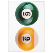 SlipperyJoe's 69 harter Billardtisch Klemmbrett (Rückseite)