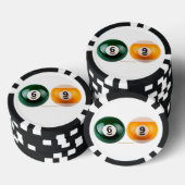 SlipperyJoe's 69 harter Billardtisch Pokerchips (Stapel)