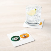 SlipperyJoe's 69 harter Billardtisch Rechteckiger Pappuntersetzer (Vor Ort)