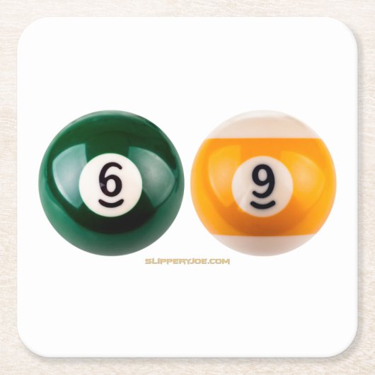 SlipperyJoe's 69 harter Billardtisch Rechteckiger Pappuntersetzer (Vorderseite)