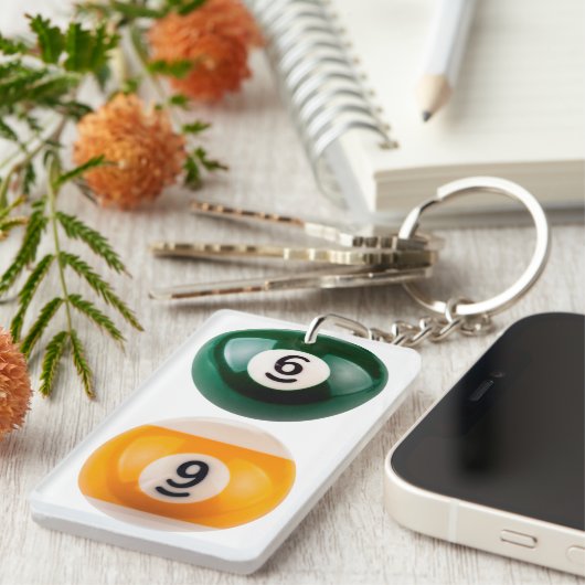 SlipperyJoe's 69 harter Billardtisch Schlüsselanhänger (Vorderseite rechts)