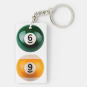 SlipperyJoe's 69 harter Billardtisch Schlüsselanhänger (Rückseite)