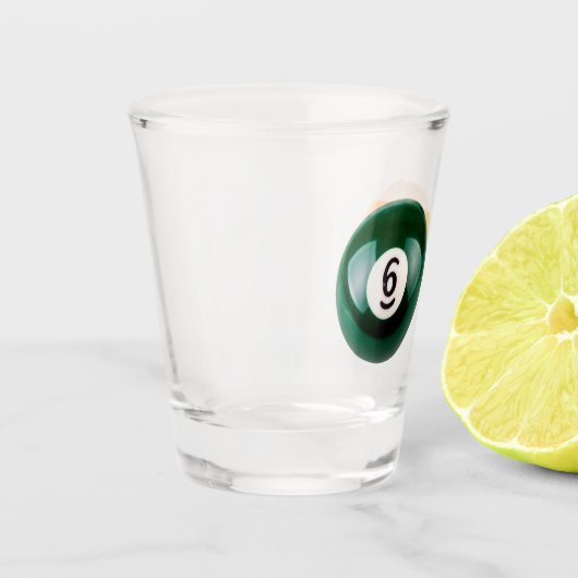 SlipperyJoe's 69 harter Billardtisch Schnapsglas (Links)