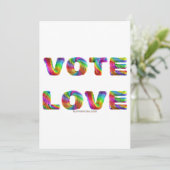 SlipperyJoe's Abstimmung Liebe Gleichstellung Gay Feiertagskarte (Stehend Vorderseite)