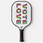 SlipperyJoe's Abstimmung Liebe Gleichstellung Gay  Pickleball Schläger (Vorderseite)